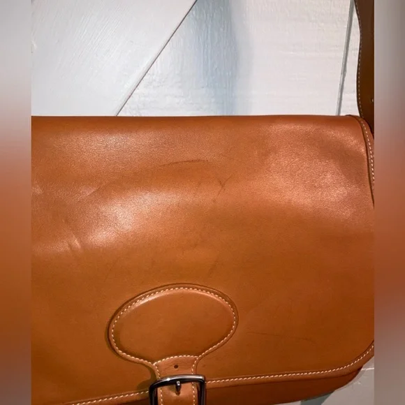 VINTAGE Coach Hampton Tan crossbody medium messenger K1S-7750 - Picture 12 of 14
